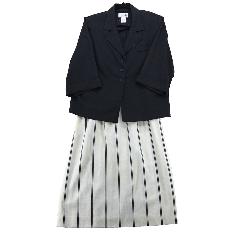 VNTG 70's  lightweight Henry Lee Blazer skirt Dark Academia Retro size small